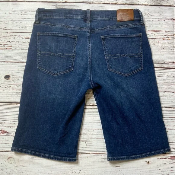 Lucky Brand Jeans The Bermuda Jean Shirts Sz 10 W 30 - Picture 9 of 10